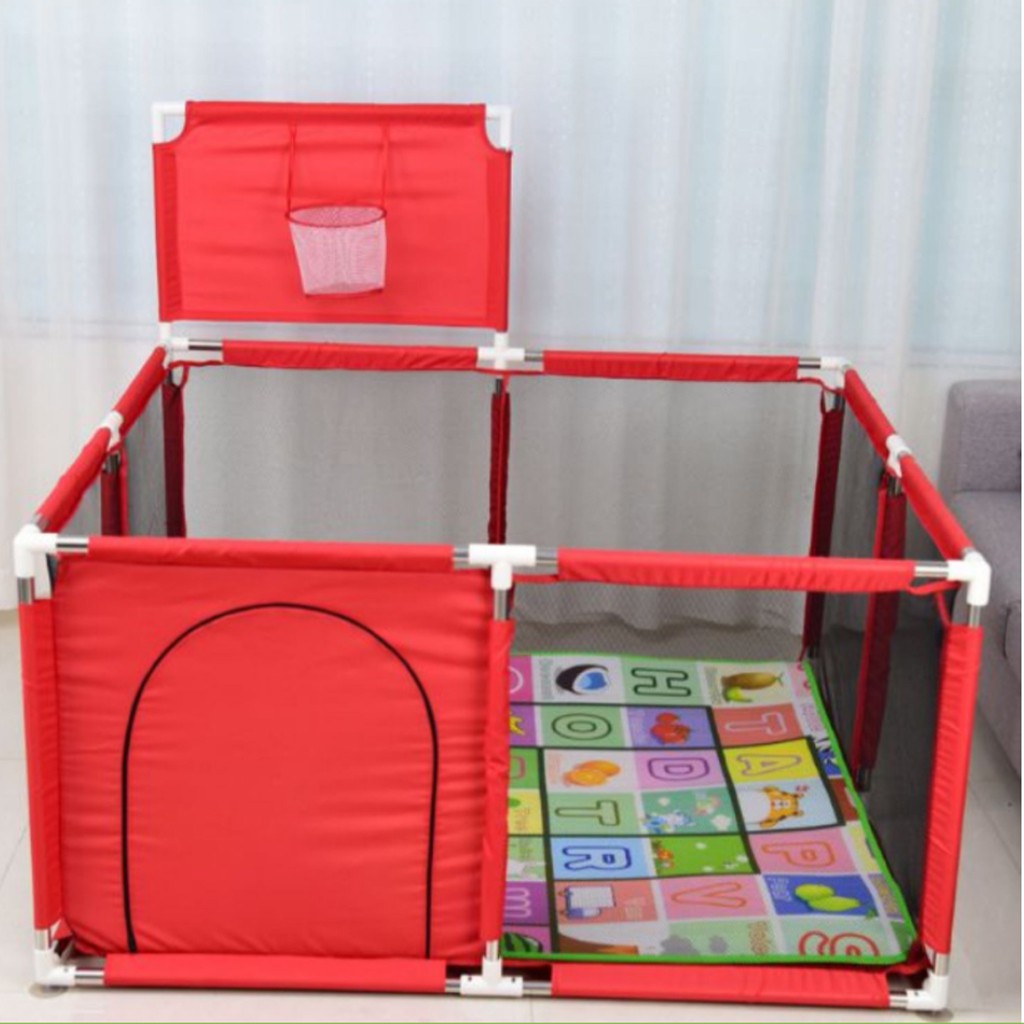 Quây bóng, Lều bóng vuông cho bé khung inox