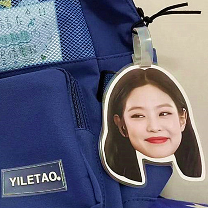Thẻ hành lý hình ngôi sao Jennie / Lisa / Rose / Kim Ji-Soo độc đáo dễ thương Xnx5