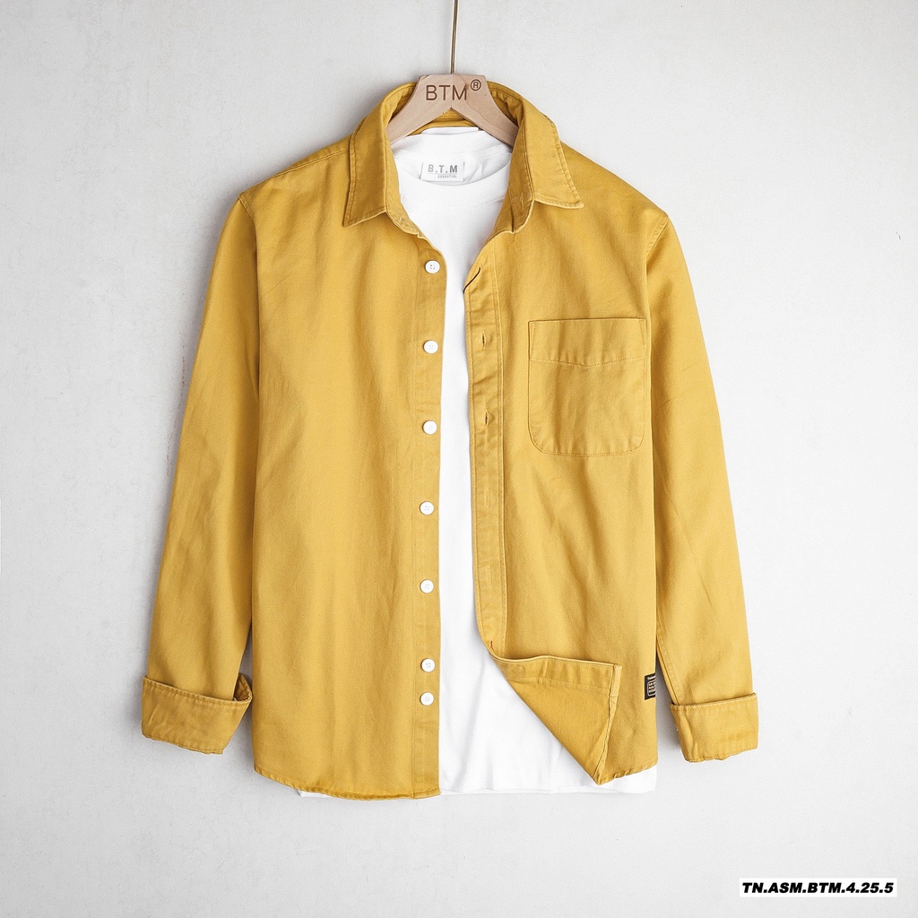 Aó sơ mi nam kaki BTN chính hãng (Chất vải kaki co dãn,form đứng,Hàng Vnxk) | BigBuy360 - bigbuy360.vn