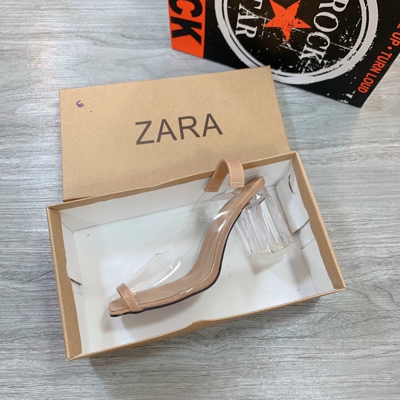 Giầy zara quai trong gót trụ