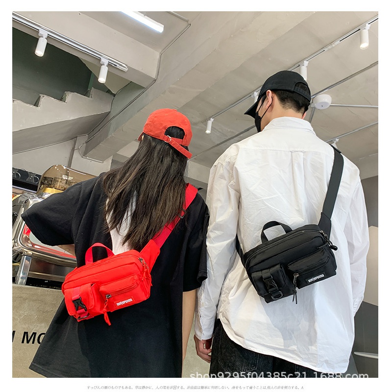 Túi Đeo Chéo Một Bên Ngực Nhỏ Phong Cách Đường Phố Nhật Bản Thời Trang Cho Nam