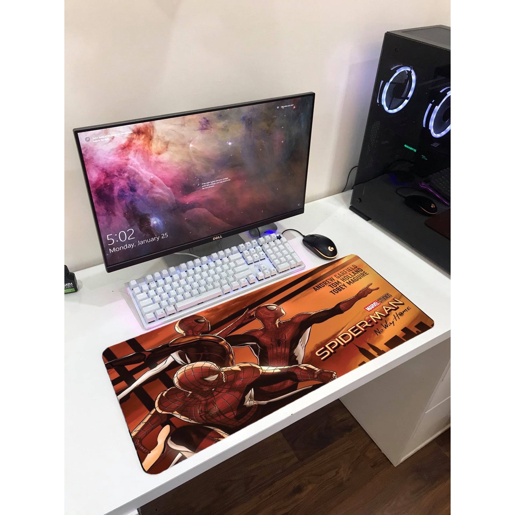 Lót chuột spiderman cực cháy full size 80x30cm 90x40cm 100x50cm