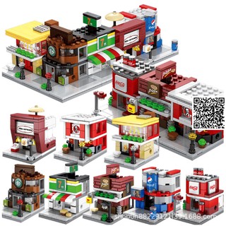 1203 Mô hình Lego lắp rắp nhà, cửa hàng, sân khấu Nhiều hình dáng