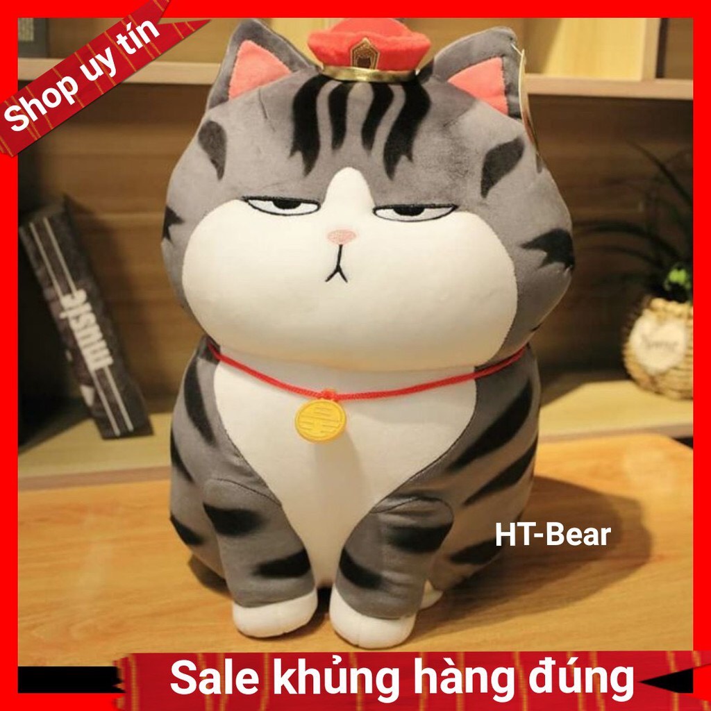 Gấu bông mèo hoàng thượng đủ size mềm mịn /Thú bông mèo thần tài đáng yêu