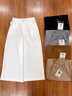 Quần culottes nữ đũi sớ siêu đẹp