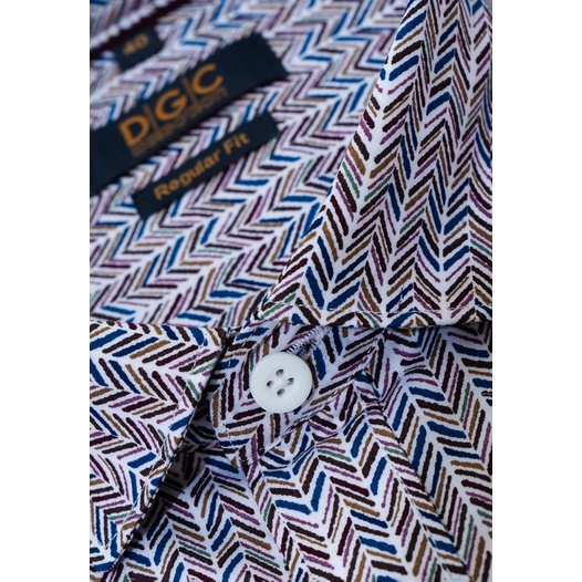 Áo Sơ Mi Nam Tay Dài Cao Cấp Kẻ Họa Tiết DGCs - SASDCB03M-S