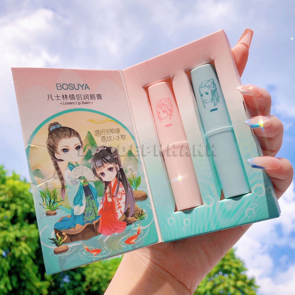 Set 2 Son Dưỡng Ẩm, Làm Mềm và Nuôi Dưỡng Tế Bào Môi - Dành Cho Cặp Đôi - Son dưỡng môi tình yêu