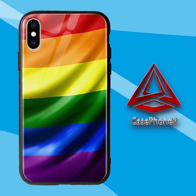 Ốp Lưng Chống Bám Iphone 12 Hình Hoạ Tiết Cầu Vòng Đẹp Mê Hồn PHONECASEP Cho Dòng Iphone 12/12Pro/12/ProMax