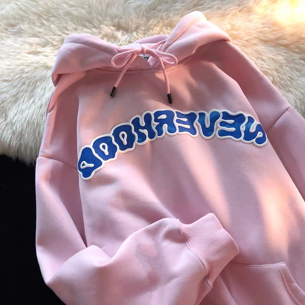 Áo Hoodie In Hình Đám Mây Màu Cam Thời Trang Hàn Quốc Dành Cho Cặp Đôi