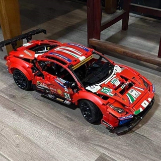 đồ chơi giáo dục lắp Ráp mô hình siêu xe  Ferrari 488 Super racing car 40031