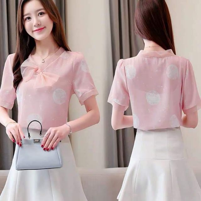 Áo sơ mi cổ nơ