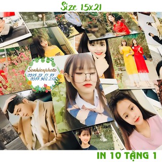 [IN 10 TẶNG 1] In ảnh 15x21 ép plastic
