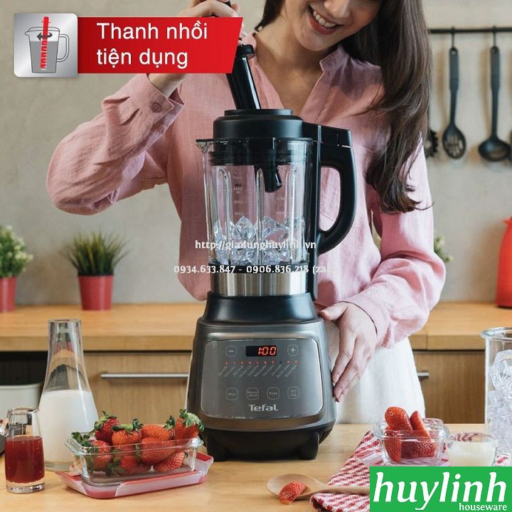 Máy làm sữa hạt - xay sinh tố nóng lạnh Tefal BL967B66 - 1.75 lít - 1300W