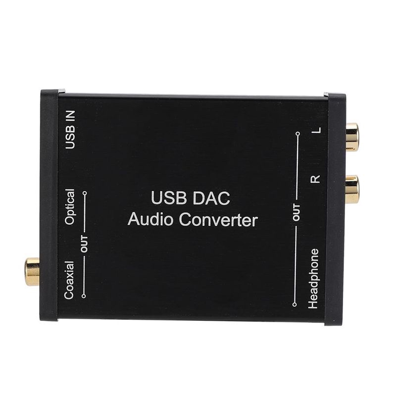 Audio Converter Digital to Analog USB Multi-Function DAC Sound Card Compatible