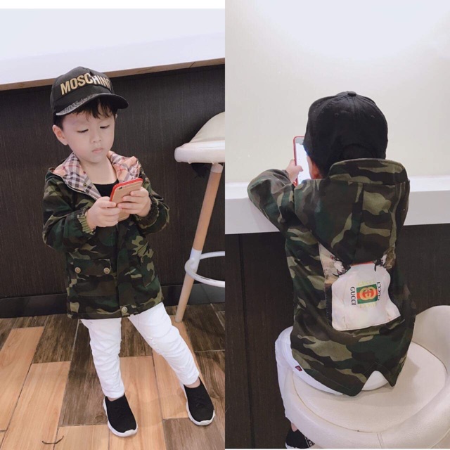 Áo khoác kaki bé trai 1-6t