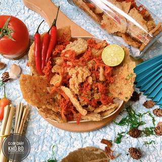 Cơm cháy lắc khô bò hũ 300gr - Ăn vặt siêu ngon