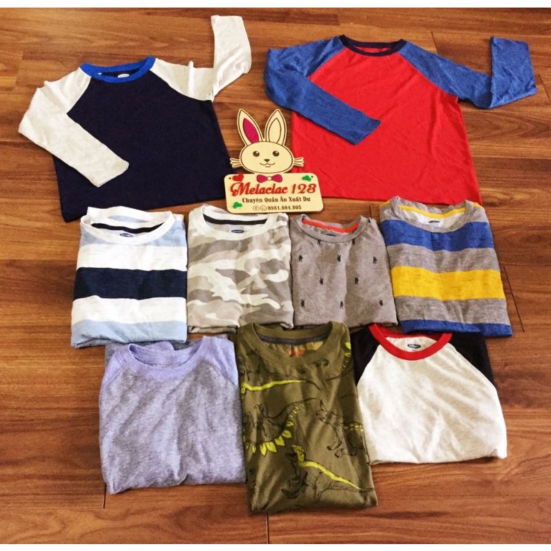 Áo thun dài tay cho bé trai size 6/7 tới 14/16