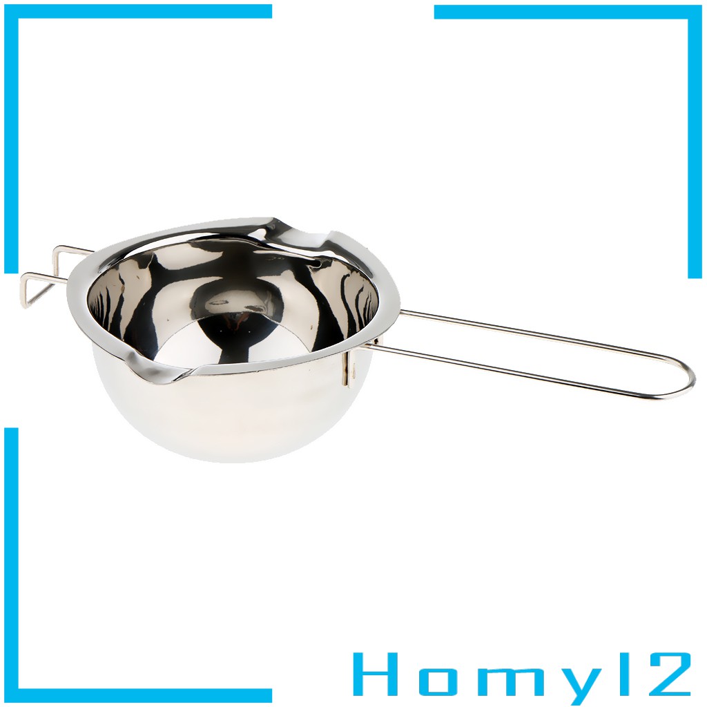 [HOMYL2] Long Handle Stainless Steel Chocolate Melting Pot Heating Chocolate Butter