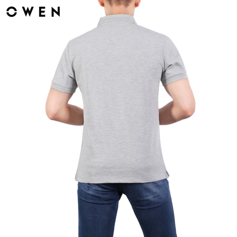 Áo polo ngắn tay Owen Body fit màu xám - APV23747 (MHR)