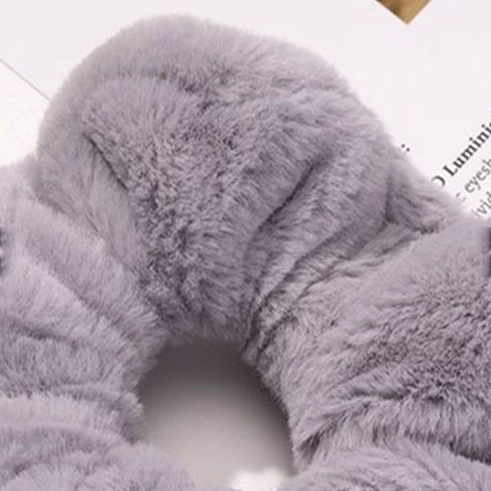 MOILYVN Dây Cột Tóc Lông Nhung Co Giãn Dễ Thương Xinh Xắn
