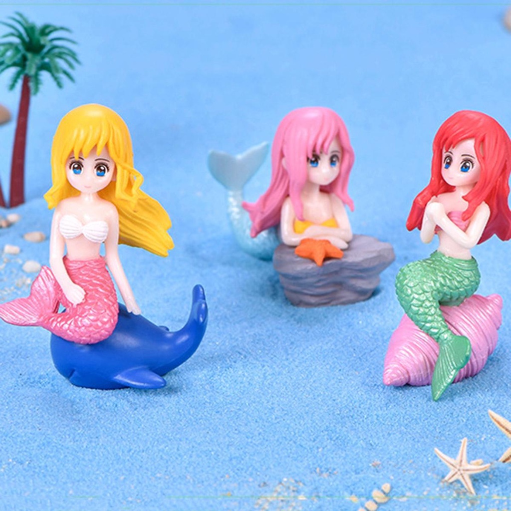 Set 4 Mô Hình Vỏ Sò Bằng Nhựa Dễ Thương Trang Trí Sân Vườn