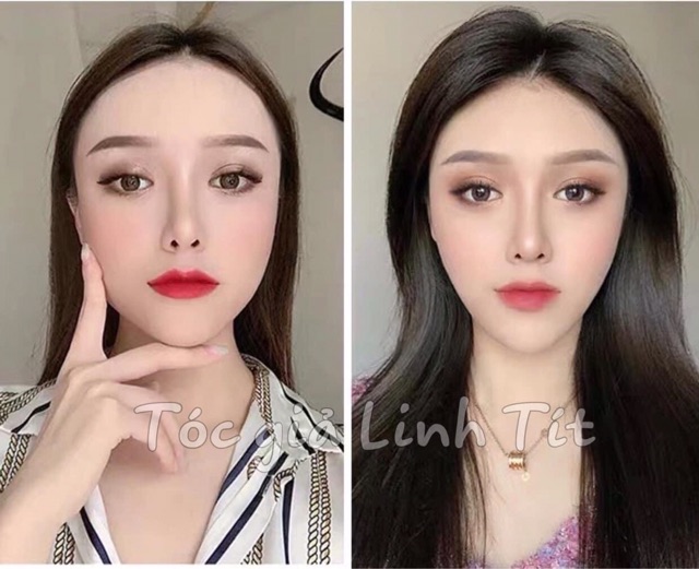 Kẹp phồng chân tóc, tóc giả kẹp phồng loại đẹp chất tóc sợi tơ dạng ngắn làm tôn tóc dài 10cm - GIÁ 1 BÊN