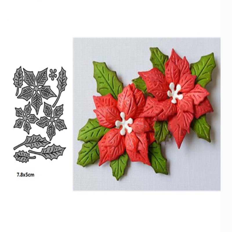 ✿ Khuôn Cắt Giấy Kim Loại Hình Hoa Lá Xinh Xắn