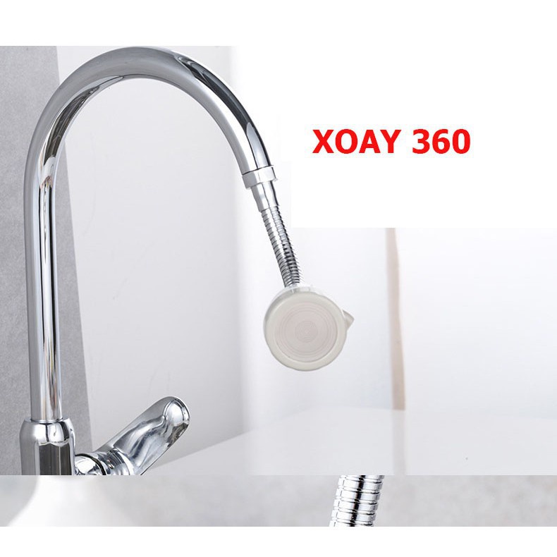 Đầu vòi rửa bát tăng áp xoay 360 3 chế độ rửa sử dụng cho bếp GD133