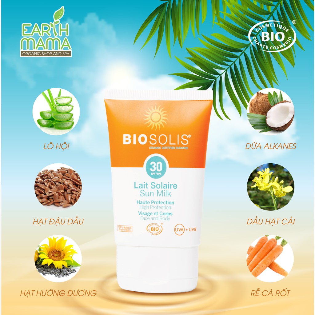 Sữa Chống Nắng Organic Bio Solis 30SPF 100ML