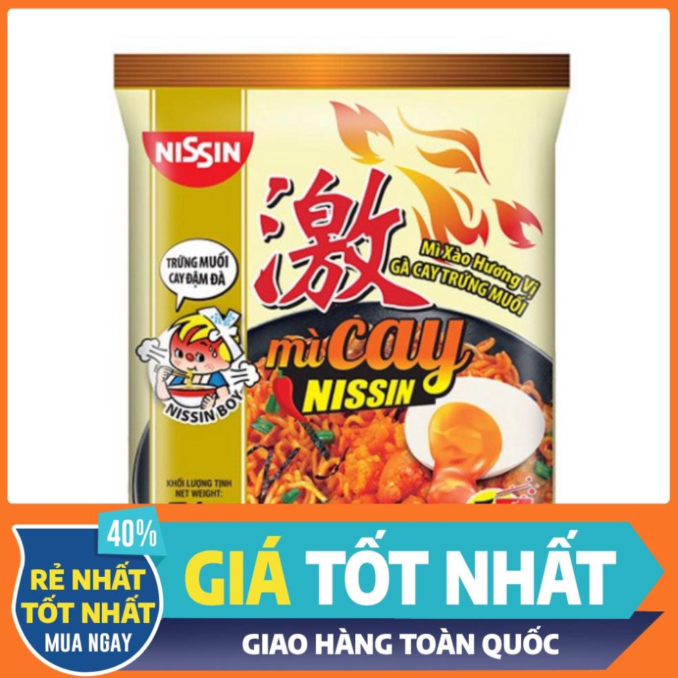 [HCM] Thùng 30 gói mì trộn NISSIN Chuẩn Vị Hàn Quốc 4 Hương Vị