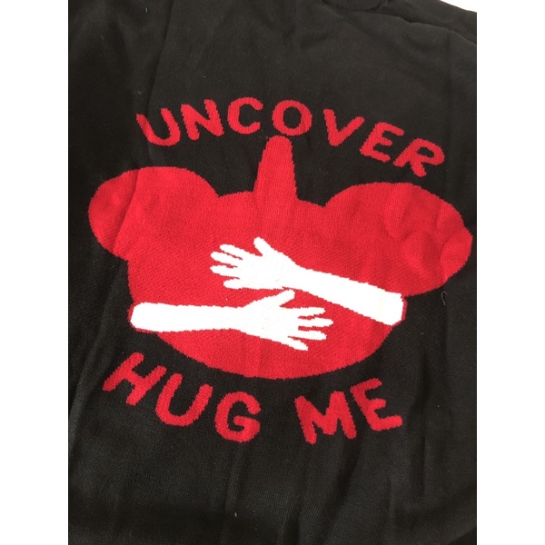 Áo Cardigan Len Hug Me Chữ Đỏ Freesize ( Tặng Kèm Tote)