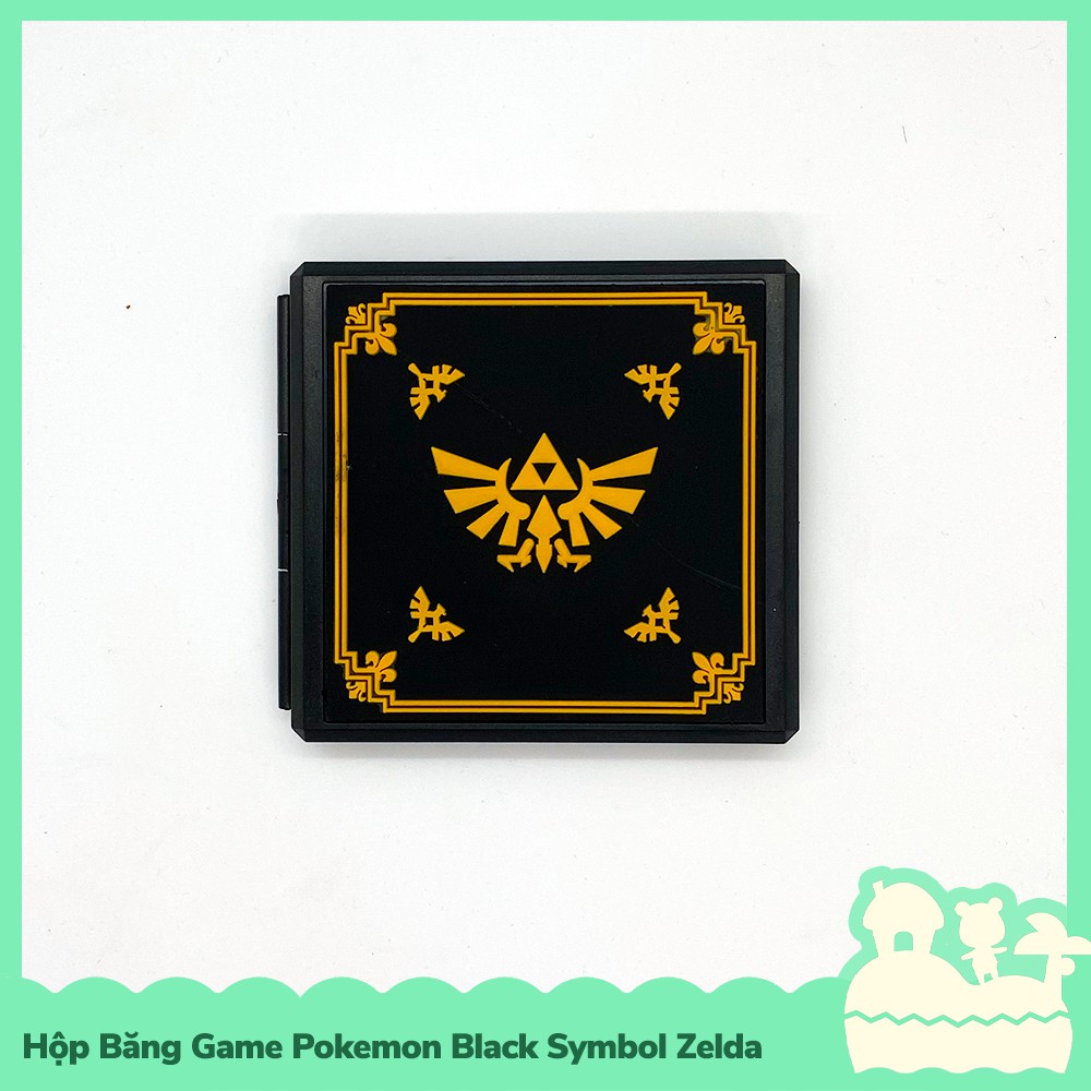 [Sẵn VN - NowShip] Hori Phụ Kiện Hộp Băng Game 12 Khoanh Nintendo Switch NS, Nintendo Switch Lite Black Symbol Zelda
