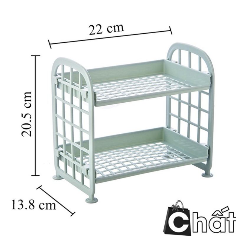 KỆ NHỰA MINI 2 TẦNG CHUYÊN DỤNG