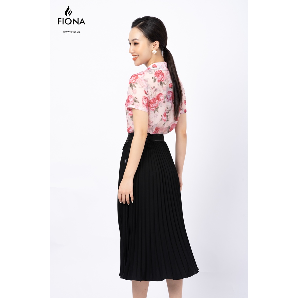 Chân Váy Công Sở Nữ FIONA, Chân Váy Thiết Kế Xòe Dập Nhăn Thanh Lịch Mã F251172