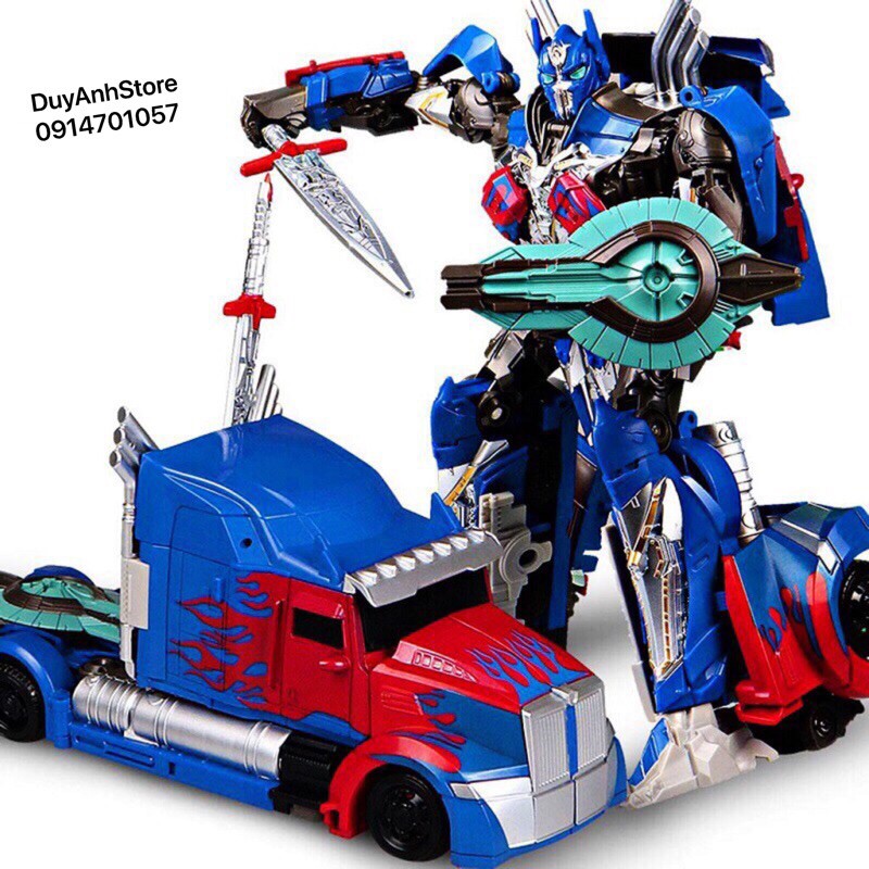 Robot biến hình ôtô Transformer mẫu Optimus Prime HB-H0001 🌸FREESHIP🌸 - Đồ chơi mô hình, rèn luyện cho bé