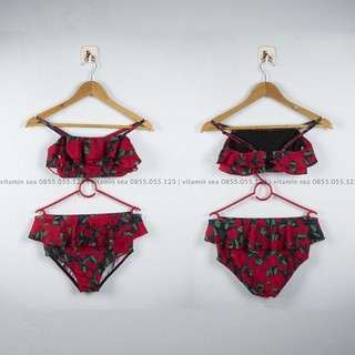 Bikini Hoa Cạp Cao (Có Ảnh Thật)