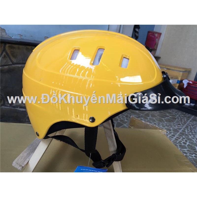 Nón bảo hiểm cao cấp Protec Rosa màu vàng size L có tăng đơ - Siêu thị emart tặng