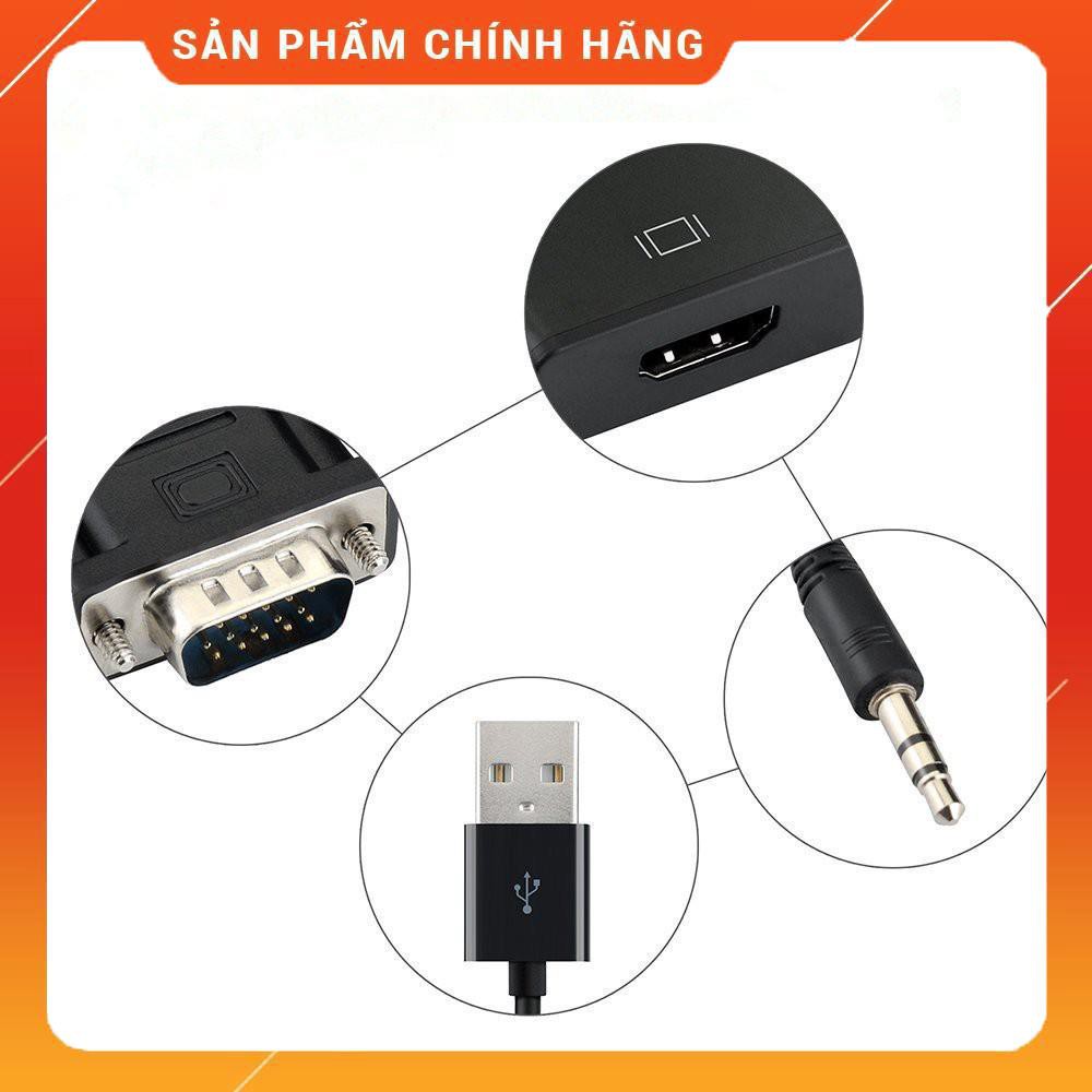 Xả Kho- Cáp chuyển đổi tín hiệu từ VGA sang HDMI có âm thanh kèm theo cáp Micro USB -dc2851