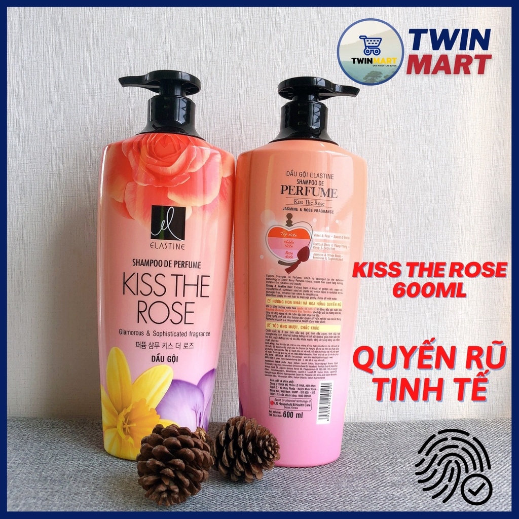 Date xa Dầu gội Elastine hương nước hoa - Hàn Quốc - Love Me - Pure Breeze - Kiss the rose