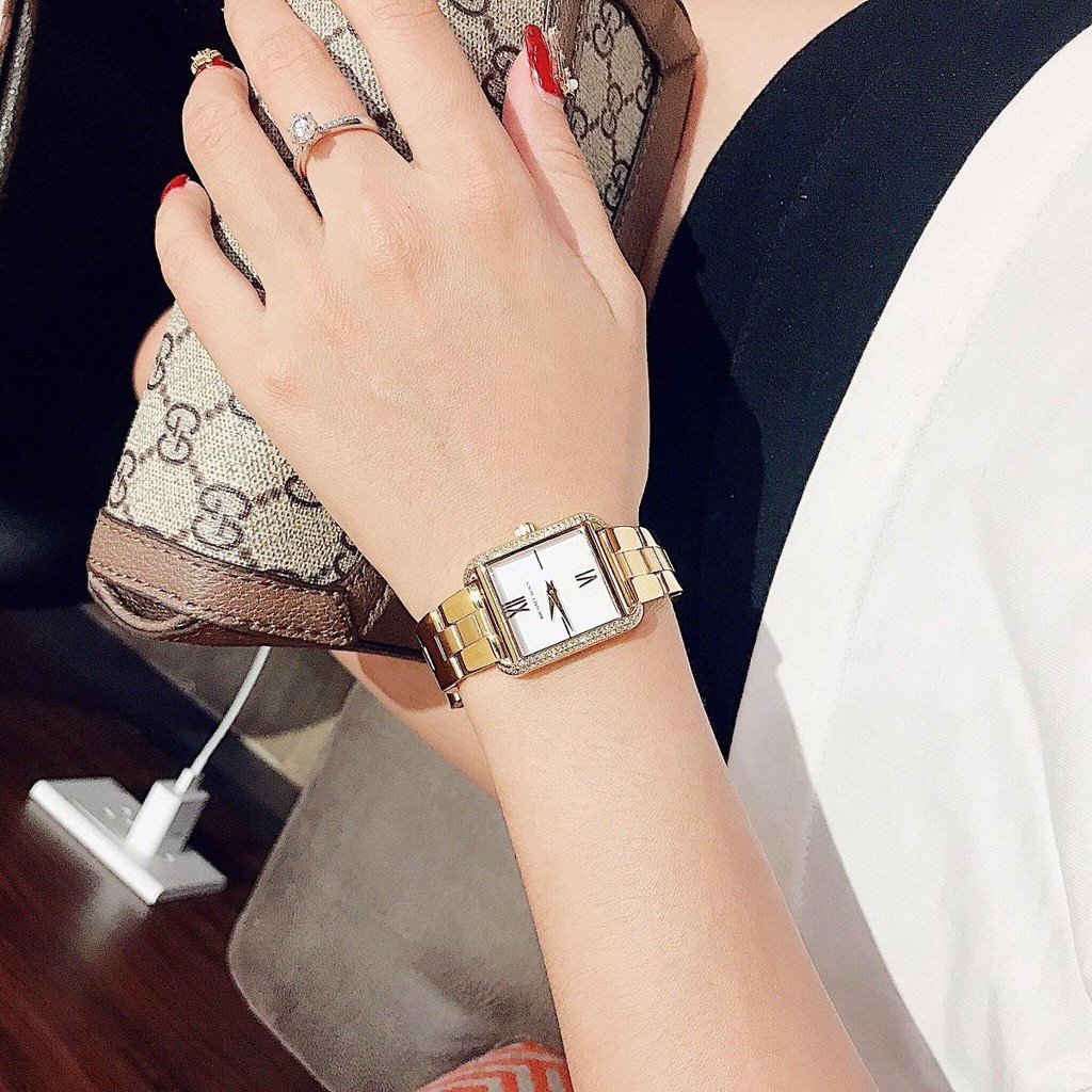 Đồng hồ nữ MOJI - MK3949 24x30mm dây đeo kim loại cao cấp, phong cách nữ tính sang trọng