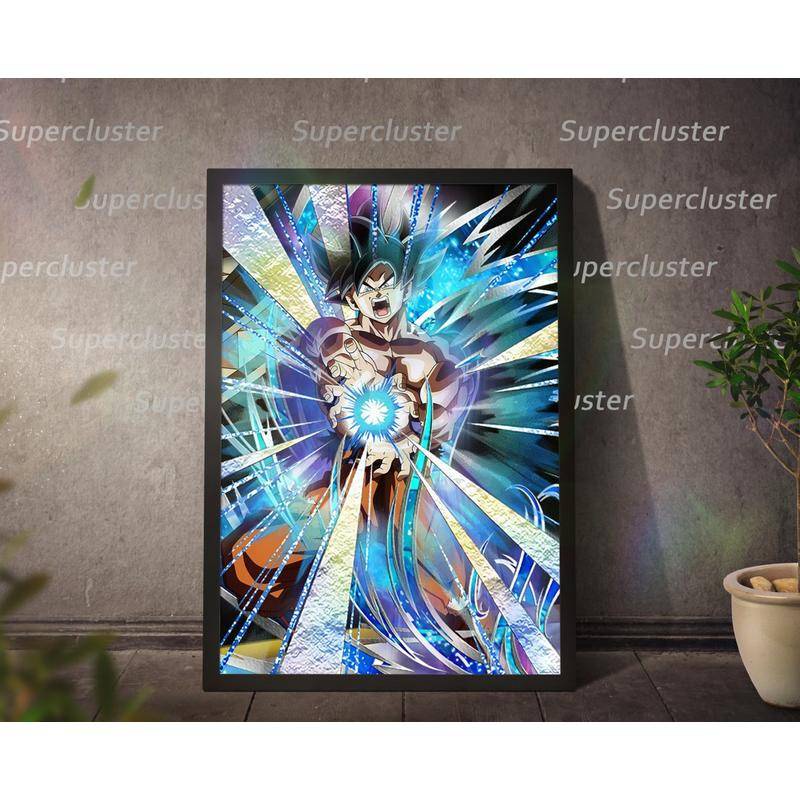 Tranh Vải Bạt Treo Tường Trang Trí In Hình Nhân Vật Goku Vegeta Trong Phim Hoạt Hình Dragon Ball