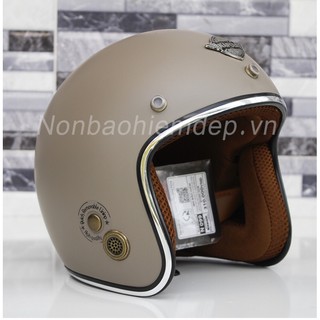 Nón bảo hiểm 3/4 Napoli SH Xám