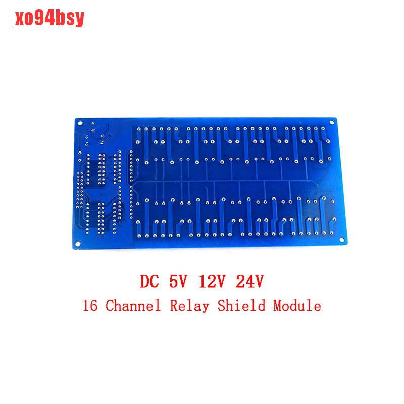 [xo94bsy]16-Channel 12V Relay Shield Module with optocoupler LM2576 Power supply Arduino