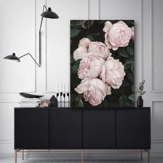 Tranh canvas flower 60*90 kèm khung
