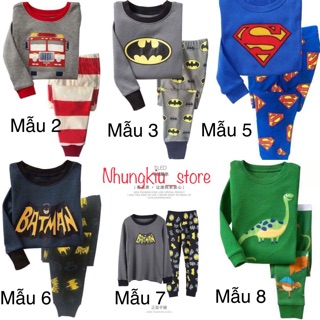 SIZE 6 TUỔI bộ đồ thu cotton xịn