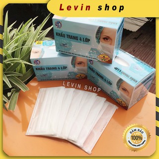 [Chính hãng] [Màu trắng] Khẩu trang y tế 4 lớp HAPAPOLO - Hộp 50 chiếc