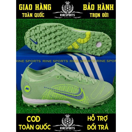 GIÀY BÓNG ĐÁ NHÂN TẠO (TF)Mercurial Vapor 13 Xanh lục bảng Pro HÀNG SUPER THAILAND