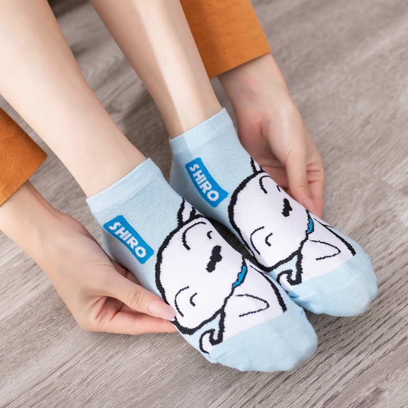 Vớ Cổ Ngắn In Hình Hoạt Hình Dễ Thương Cho Nam Và Nữ