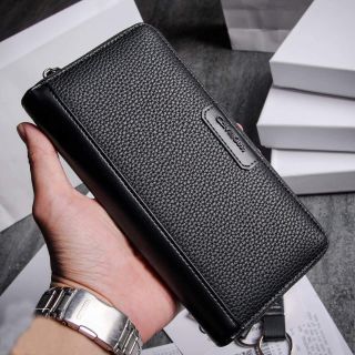 Ví dài CALVIN KLIEN unisex (Fullbox, túi giấy, da vân)