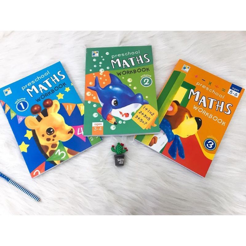 Combo đồ chơi 3c Preschool Maths Workbook 123